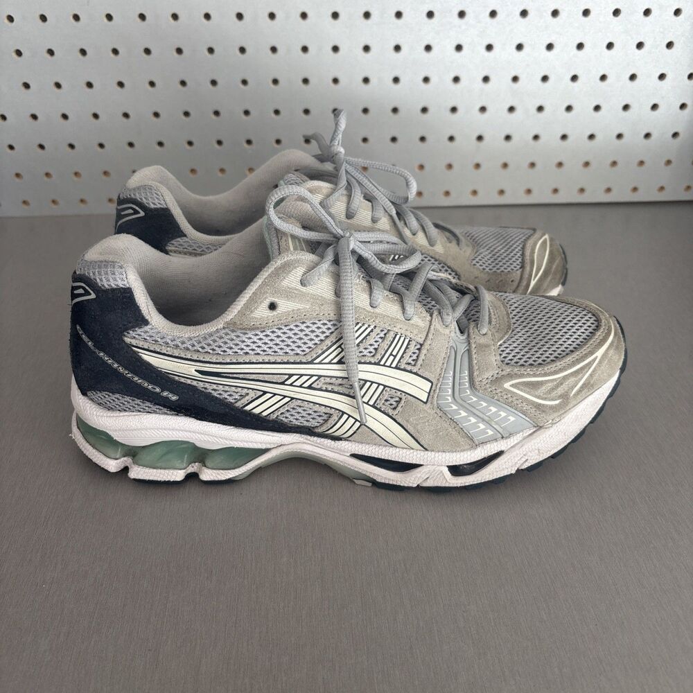 ASICS Gel-Kayano 14 Mens Sz 9 Grey Gray Blue Shoes 1201A161